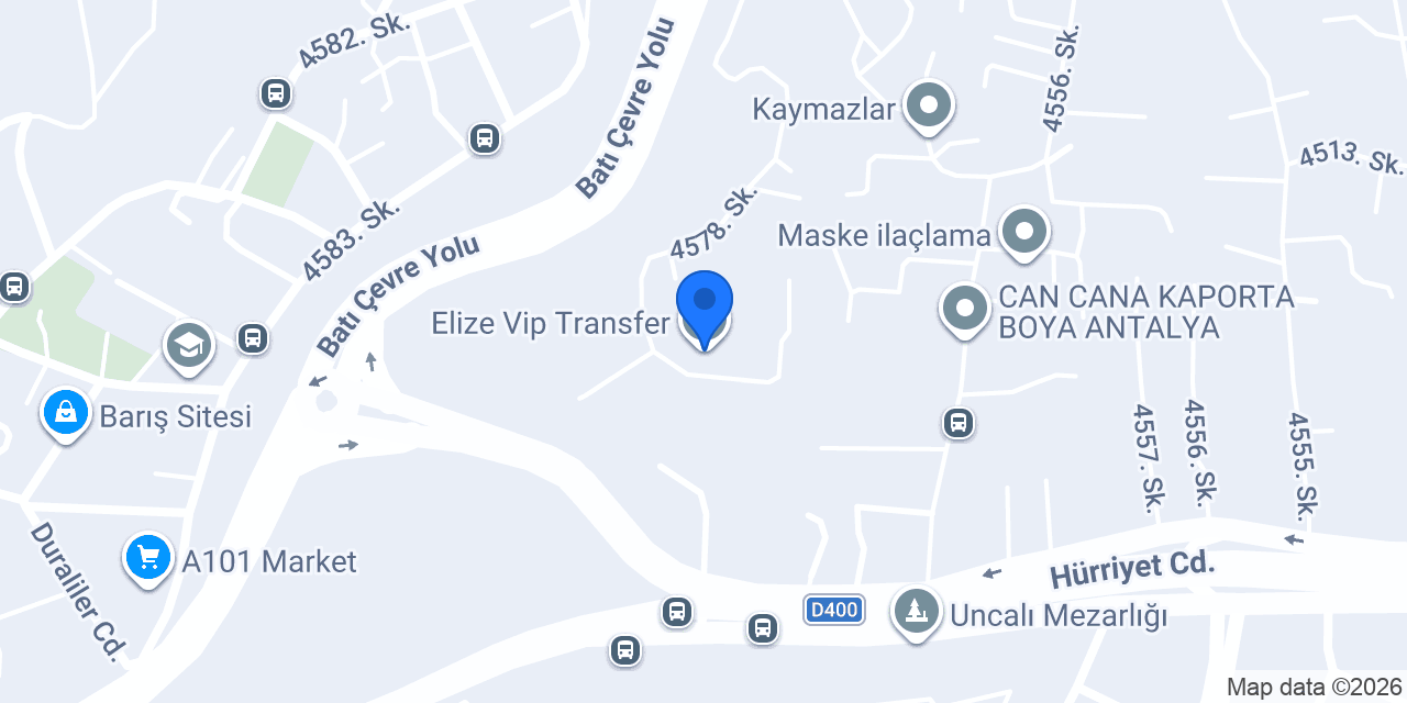 Elize Vip Transfer konumu