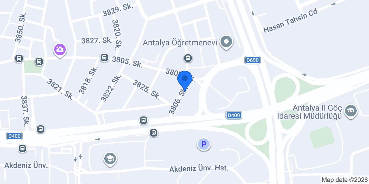 Antalya Residence Hotel konumu