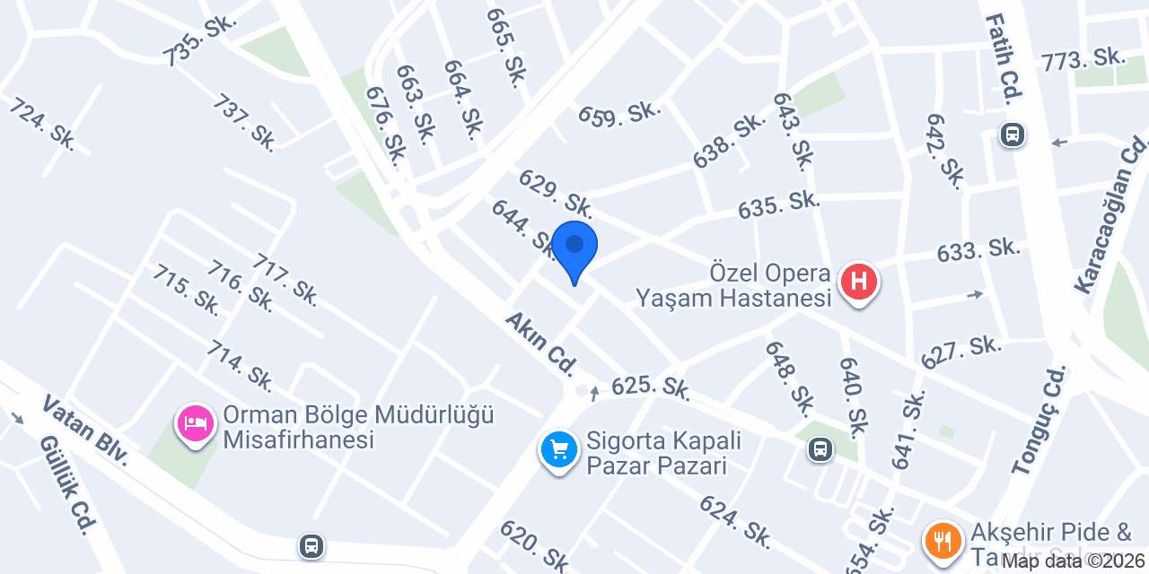 Alfa Reklam Malzemeleri konumu