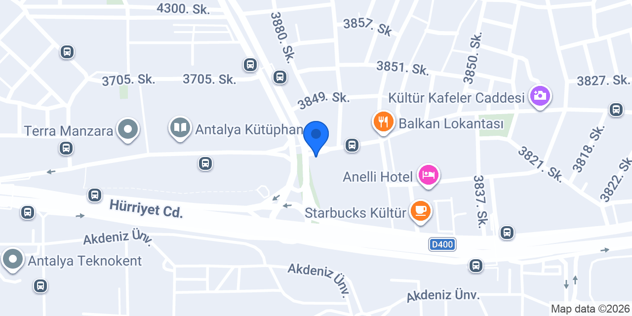 Bir Dünya Waffle konumu