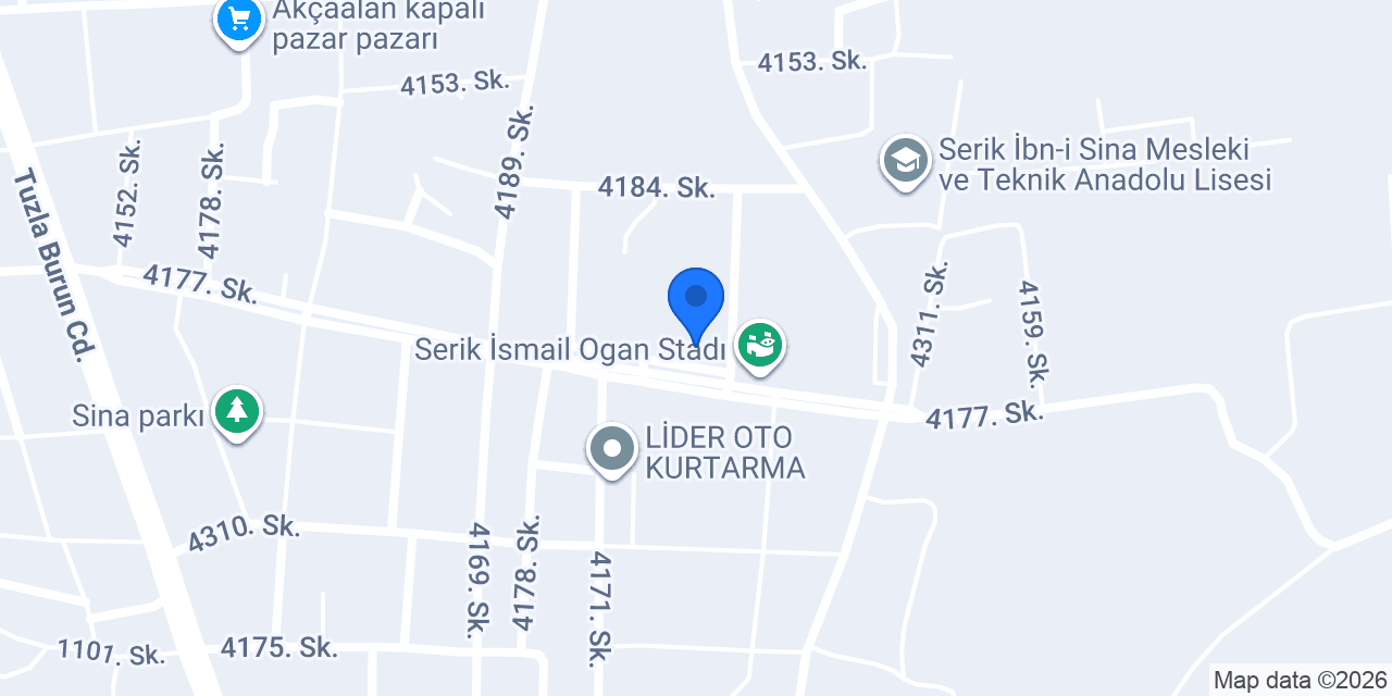 Serik Belediyesi Düğün Salonu konumu