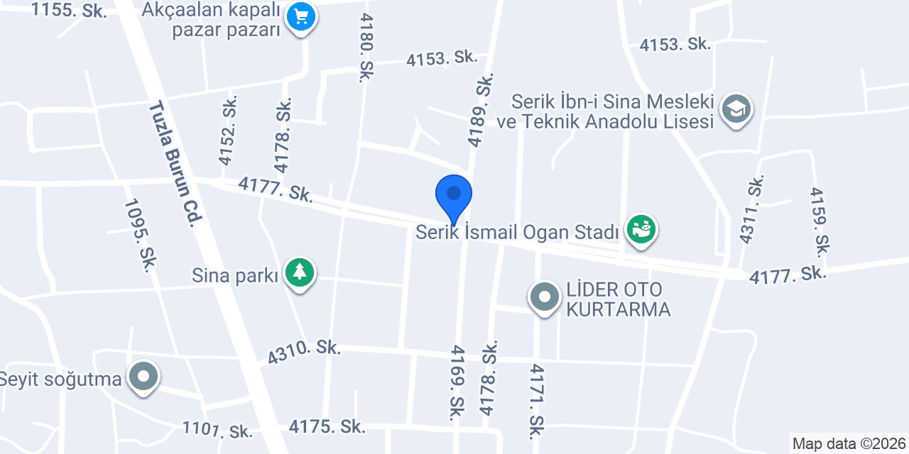 Serik Öğrenci ve personel servisi konumu