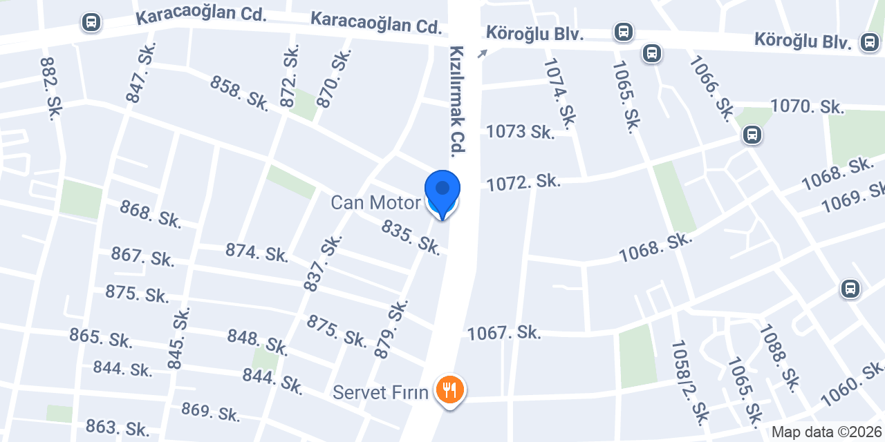 Can Motor konumu