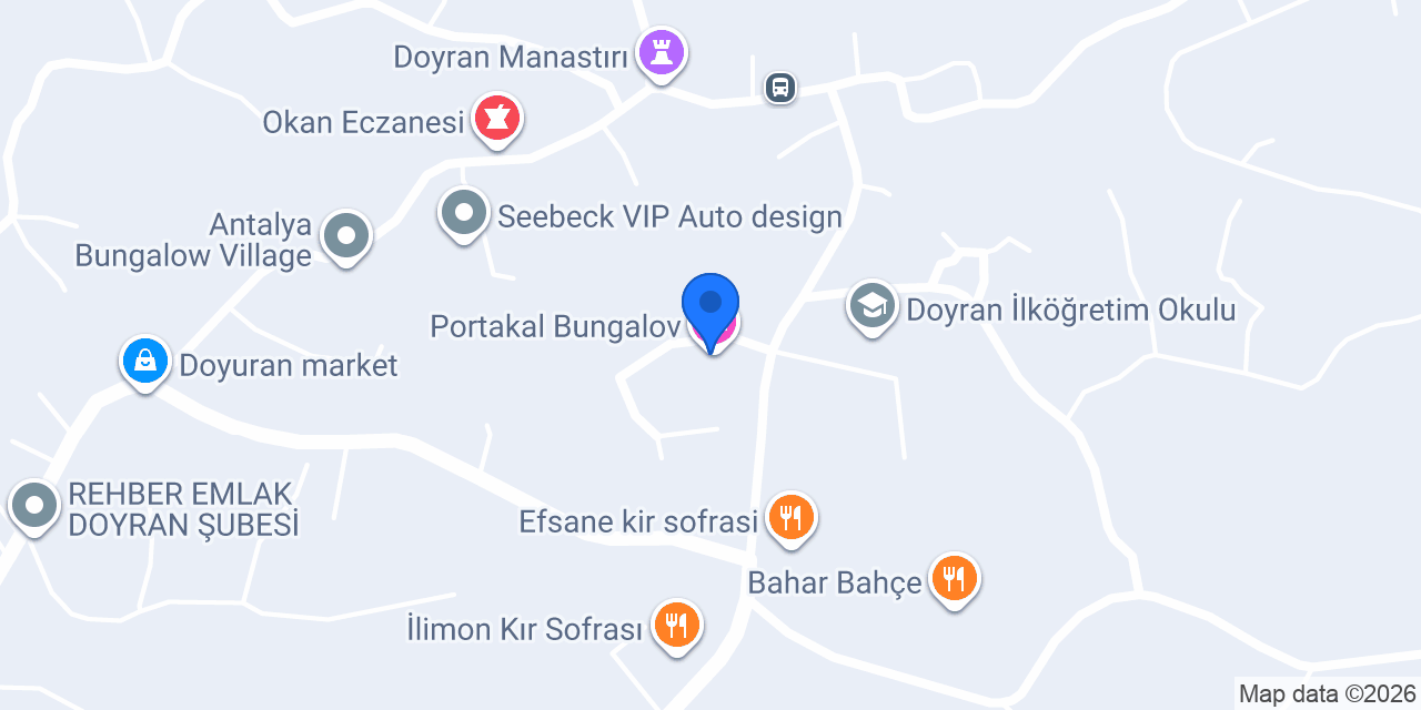 Portakal Bungalov konumu
