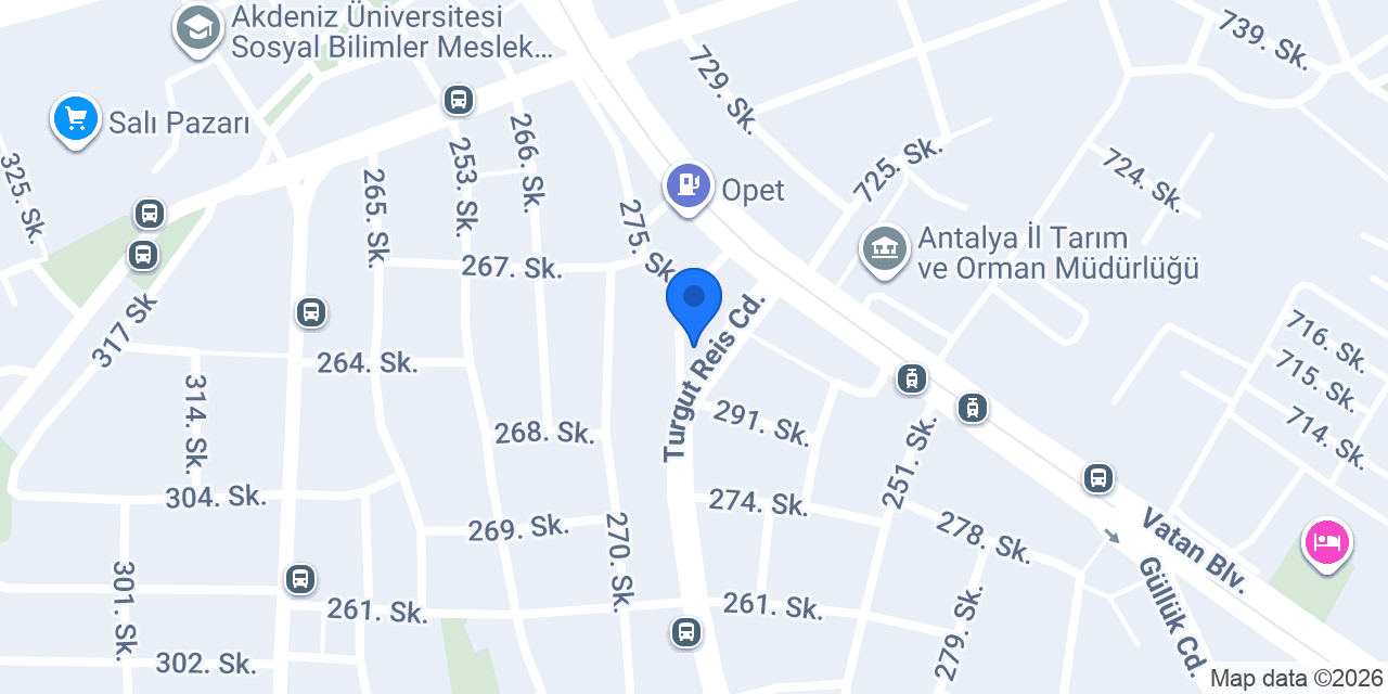 Korkuteli'li Emin Otomotiv konumu