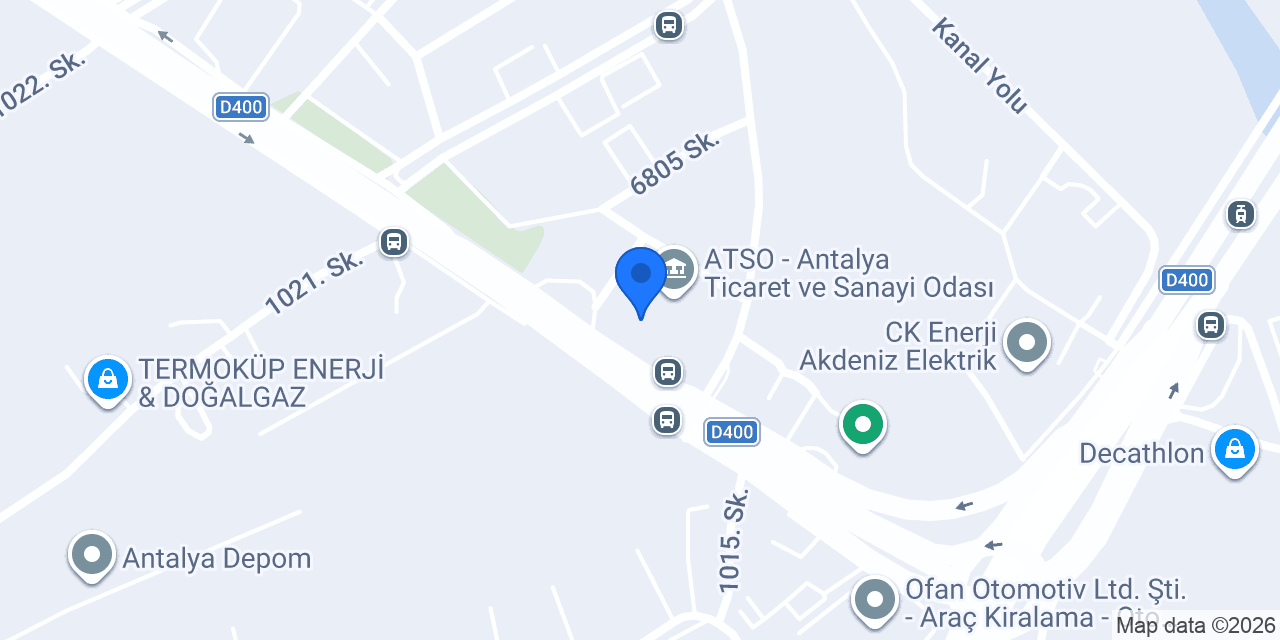 Antalya Ticaret Sicili Müdürlüğü konumu