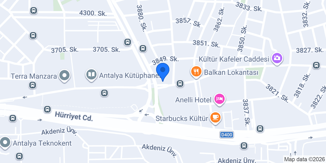 Antalya Çelikoğulları Hafriyat konumu