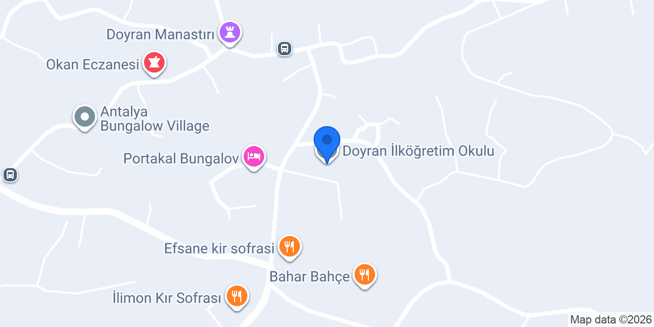 Doyran İlköğretim Okulu konumu