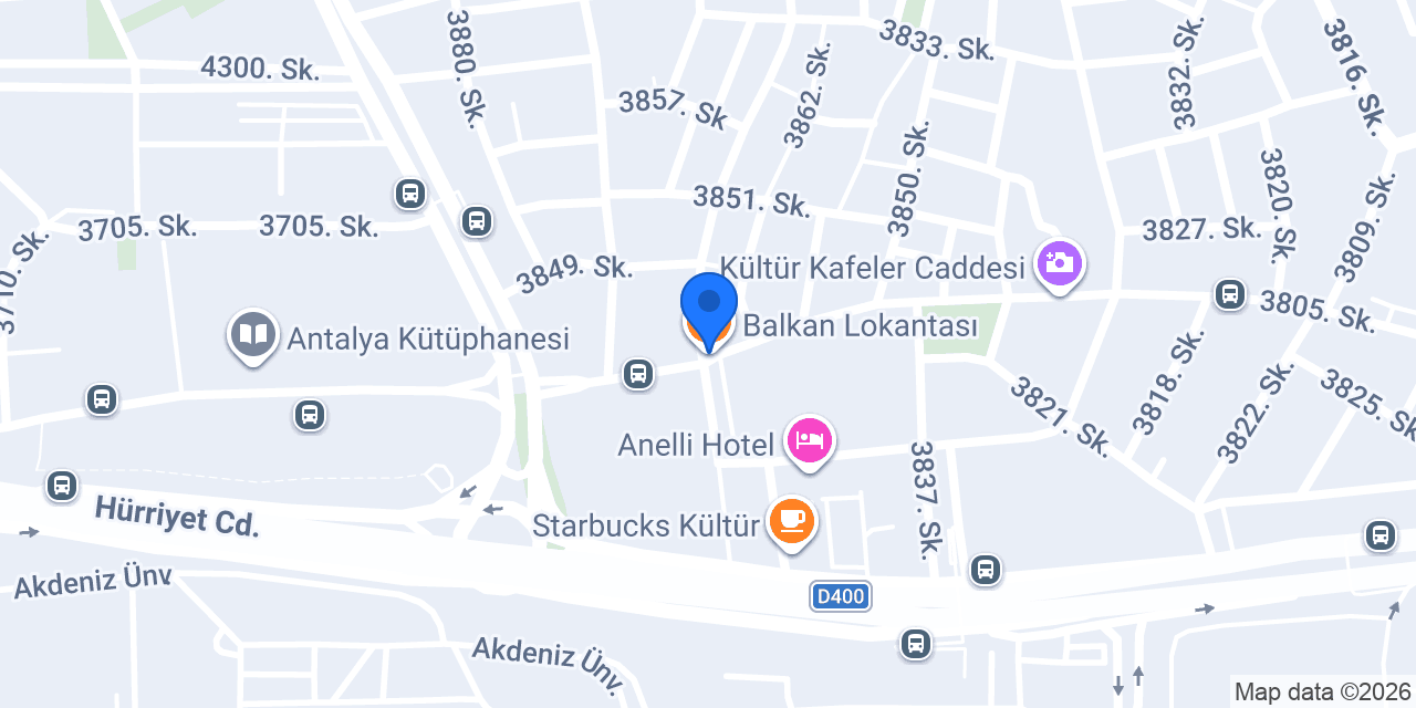 Balkan Lokantası konumu