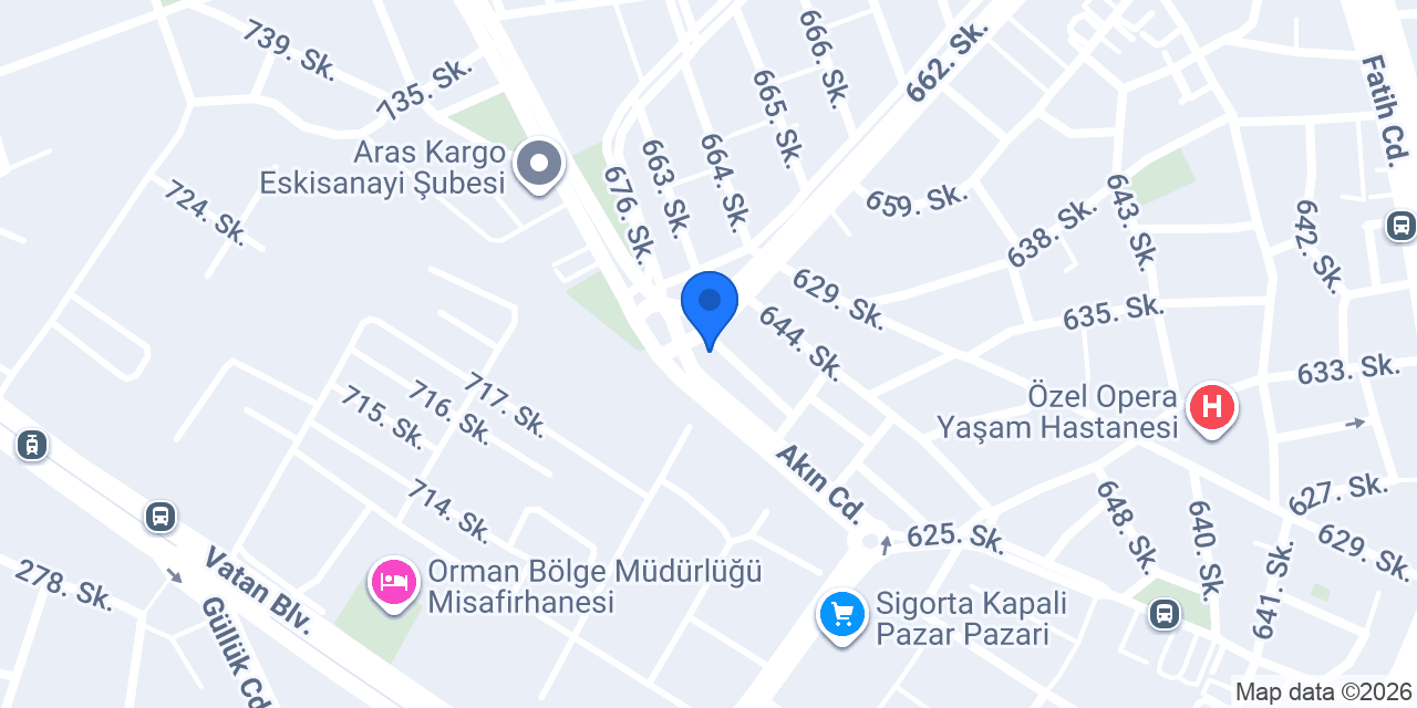 Çağrı Oto Lastik konumu