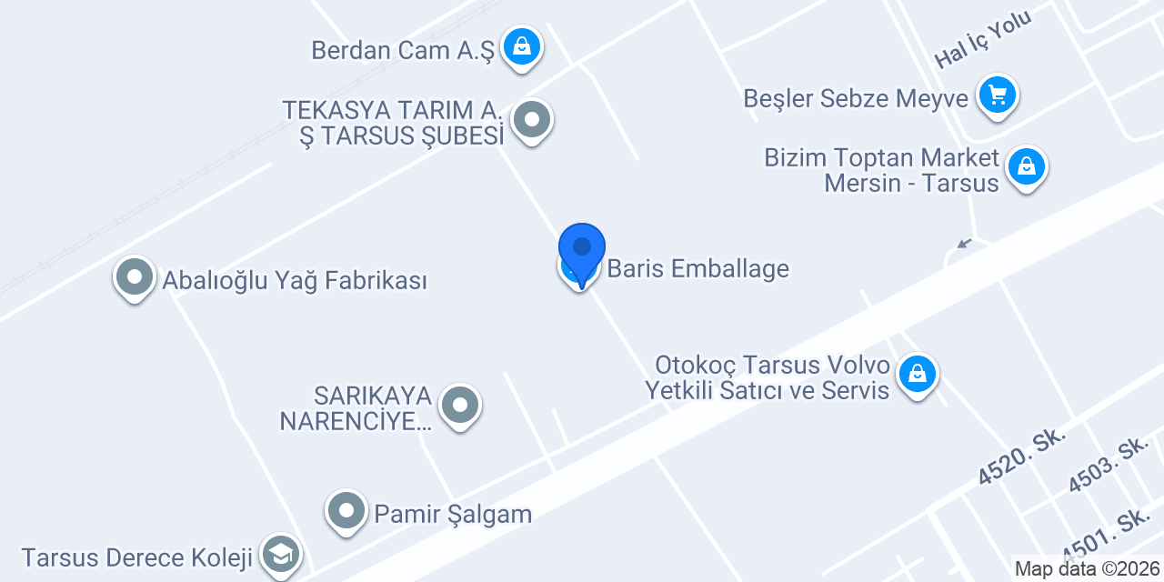 Baris Emballage konumu