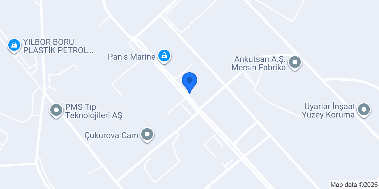 Akyüzler Alüminyum Mersin konumu
