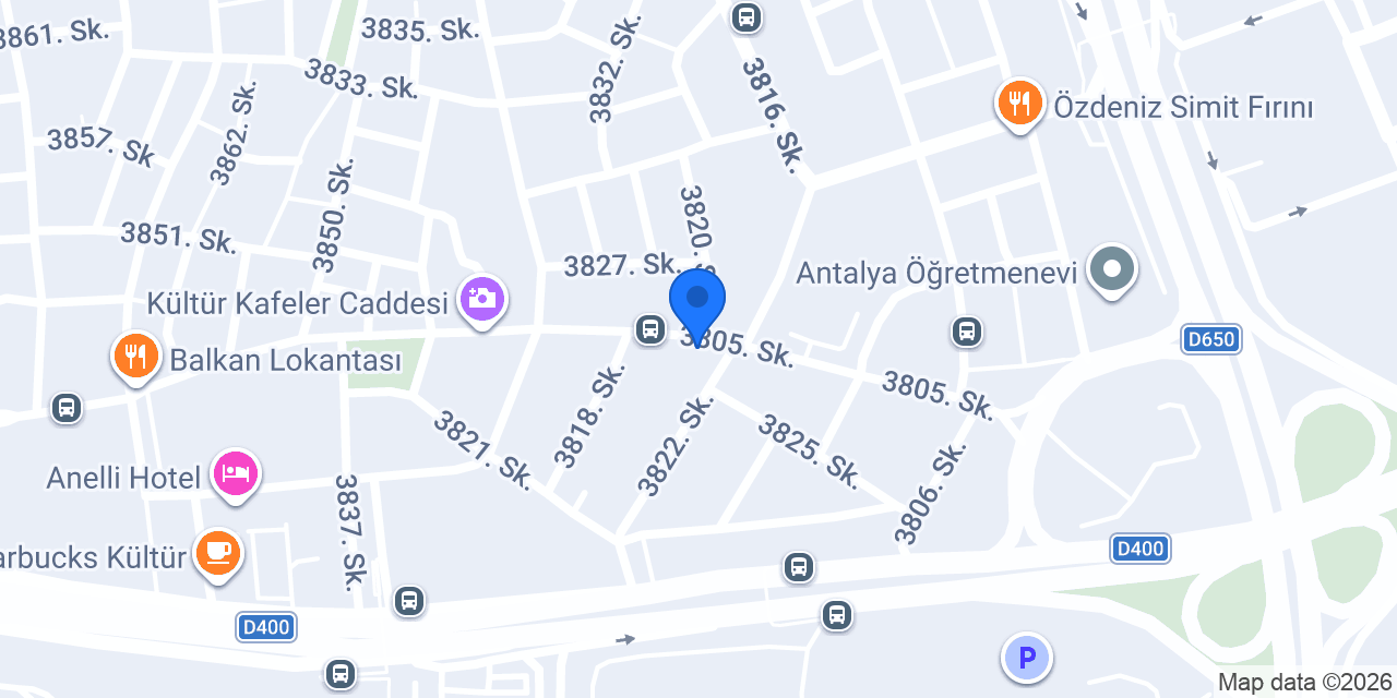 Antalya Kent Lokantası konumu