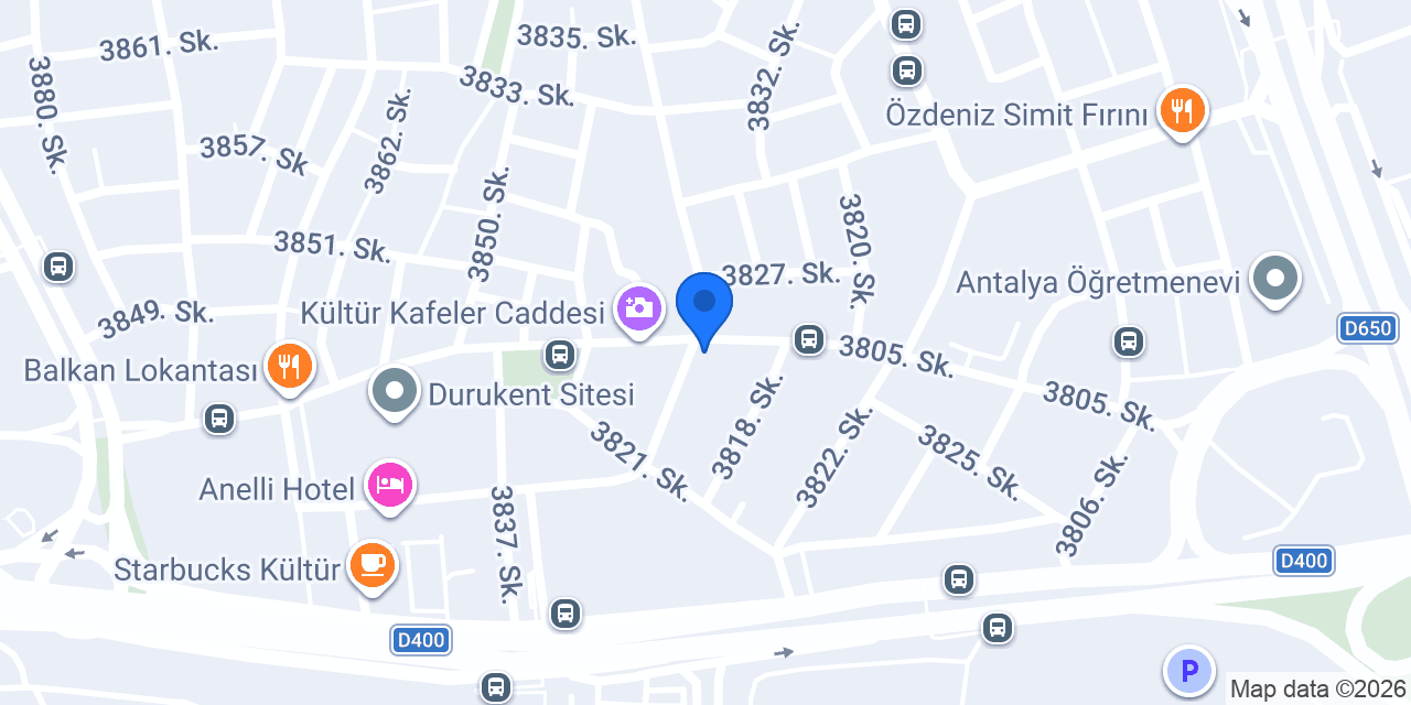 Bi'Kova Pilav Antalya konumu