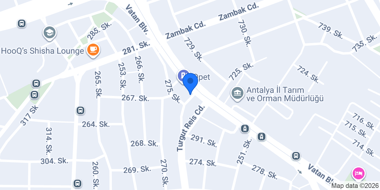 Kepez Sürücü Kursu konumu