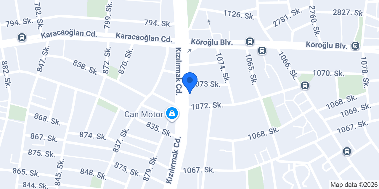 VakıfBank Kızılırmak Caddesi Şubesi konumu