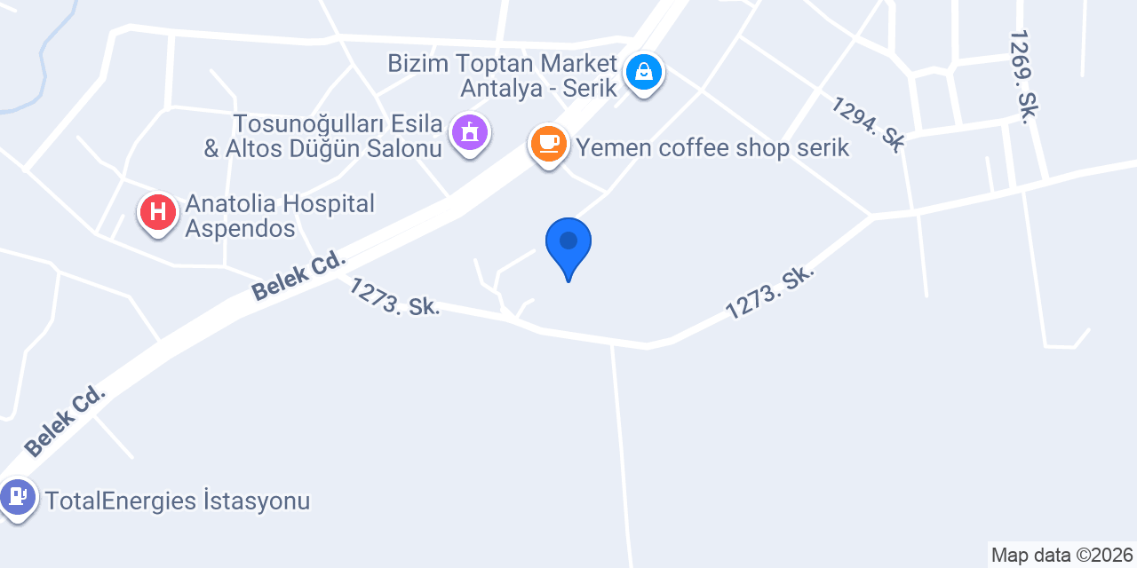 SERİK MİNİ KEPÇE konumu