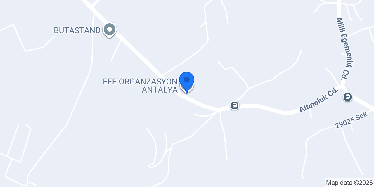 EFE ORGANZASYON ANTALYA konumu