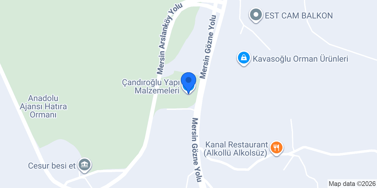 Çandıroğlu Yapı Malzemeleri konumu