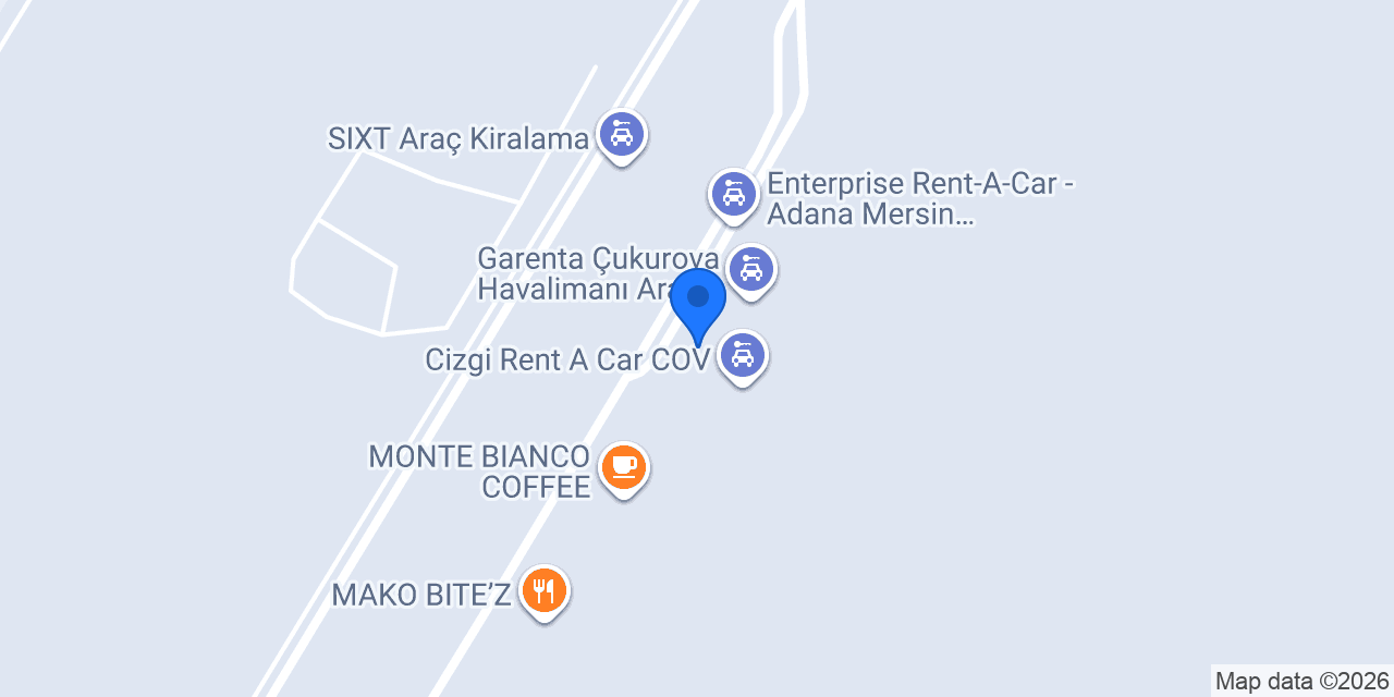 Zero One Rent A Car konumu