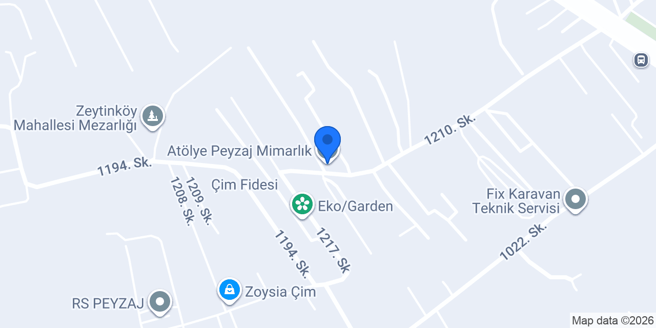 Atölye Peyzaj Mimarlık konumu