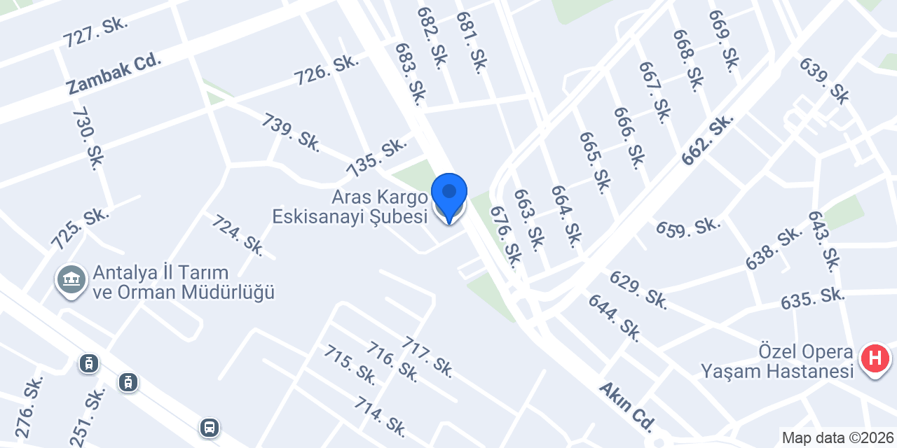 Aras Kargo Eskisanayi Şubesi konumu