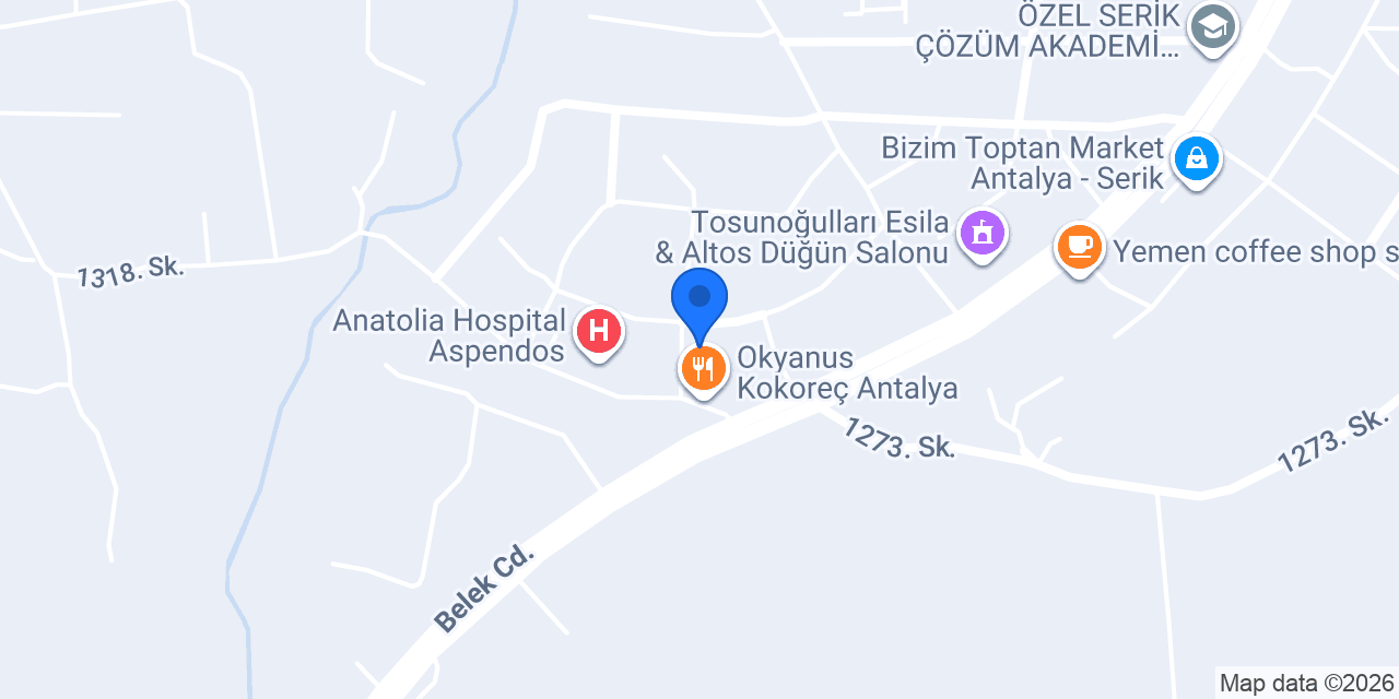 Sinyor Market&Tekel konumu