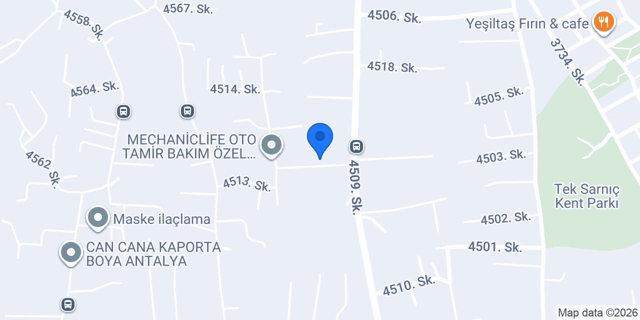 Özkan Oto konumu