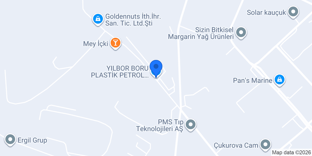 YILBOR BORU PLASTİK PETROL SAN. TİC. A.Ş. konumu