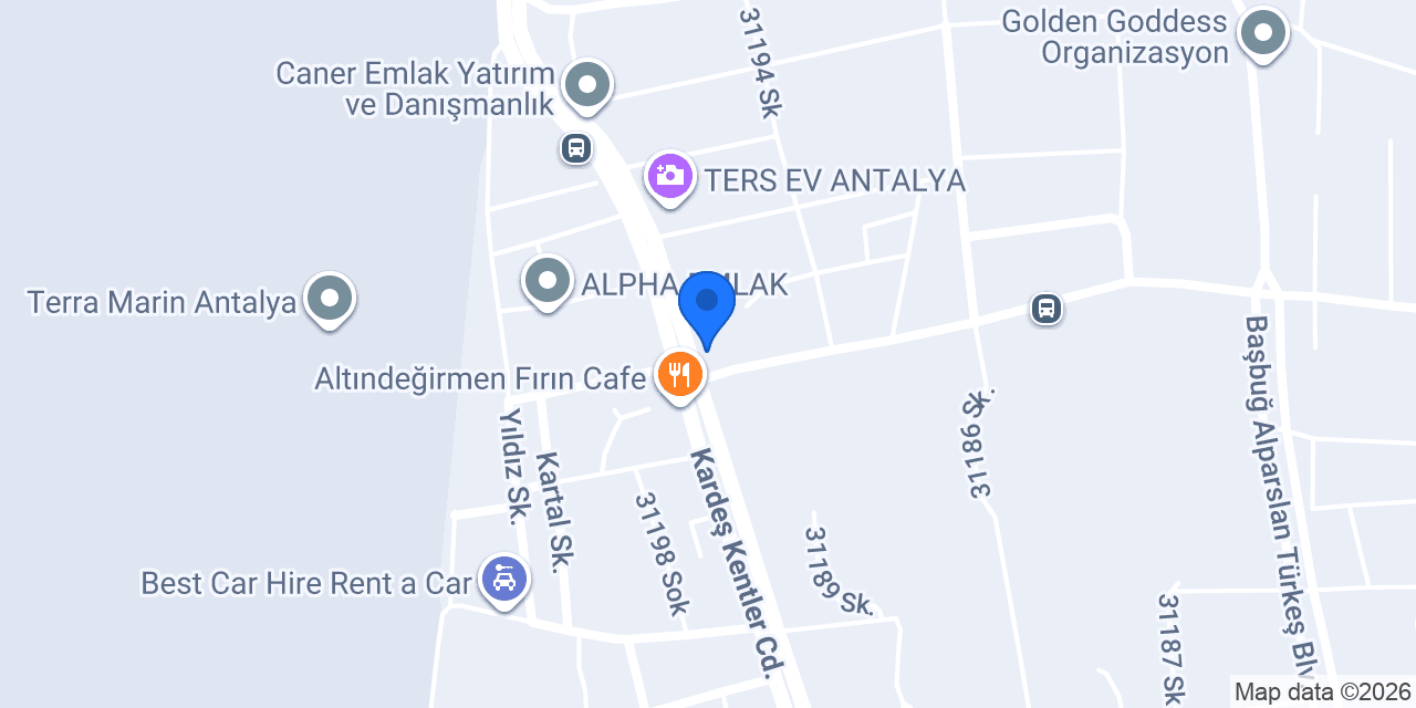 Verado İnşaat | Antalya Konut Projeleri konumu