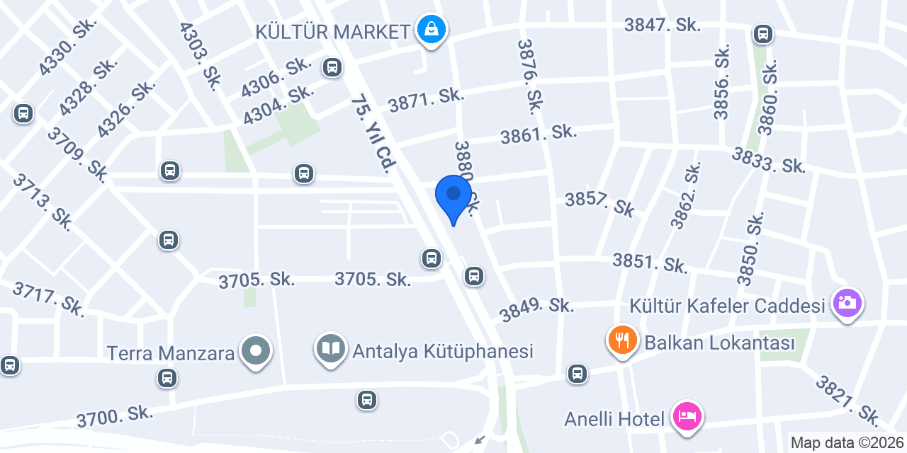 Ulusal Faktoring Antalya Şube konumu