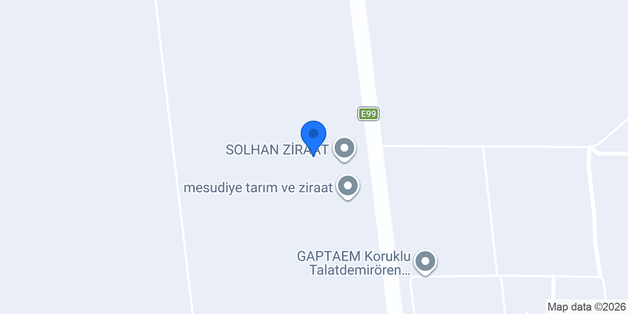 Solhan Zirai Ürünler konumu