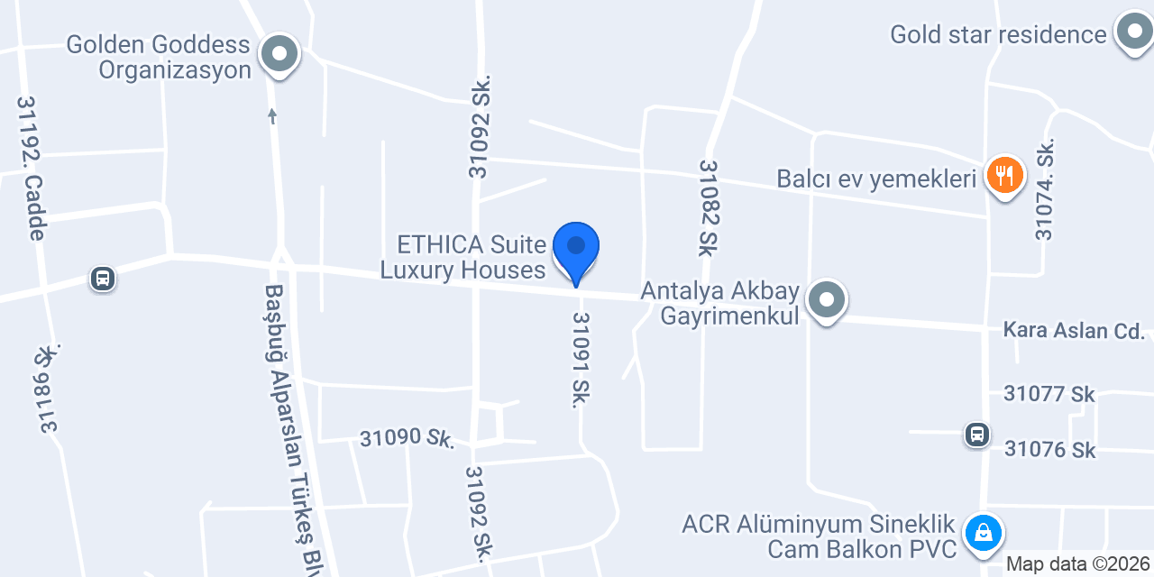 ETHICA Suite Luxury Houses konumu