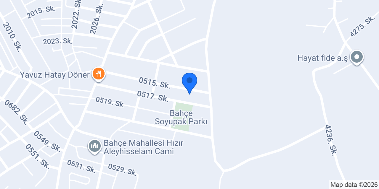 Tarsus bahçe mh taksi konumu