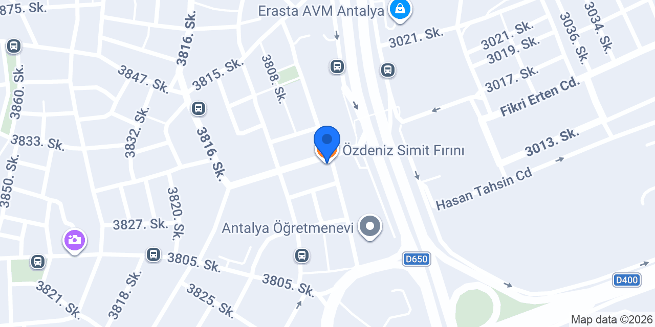 Özdeniz Simit Fırını konumu