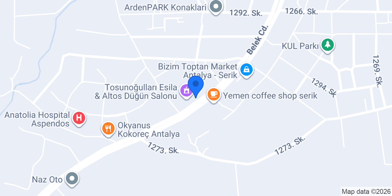 KUMRUCU İSO SERİK-BELEK konumu