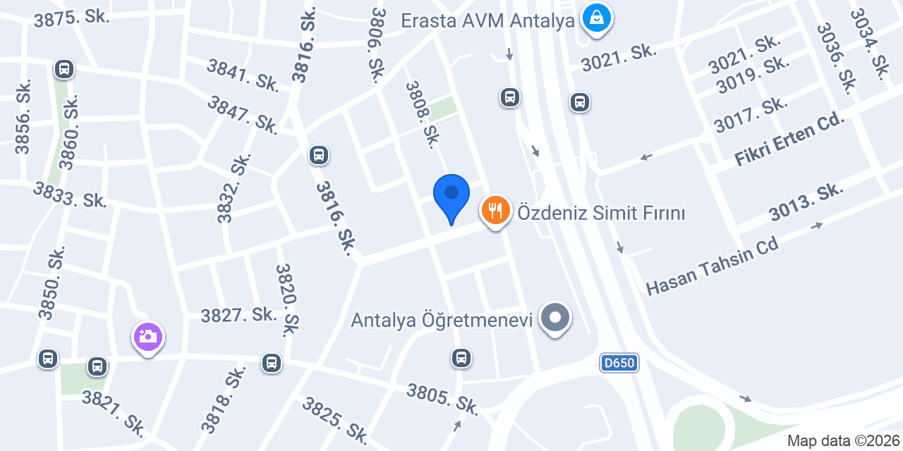 Asena otel konumu