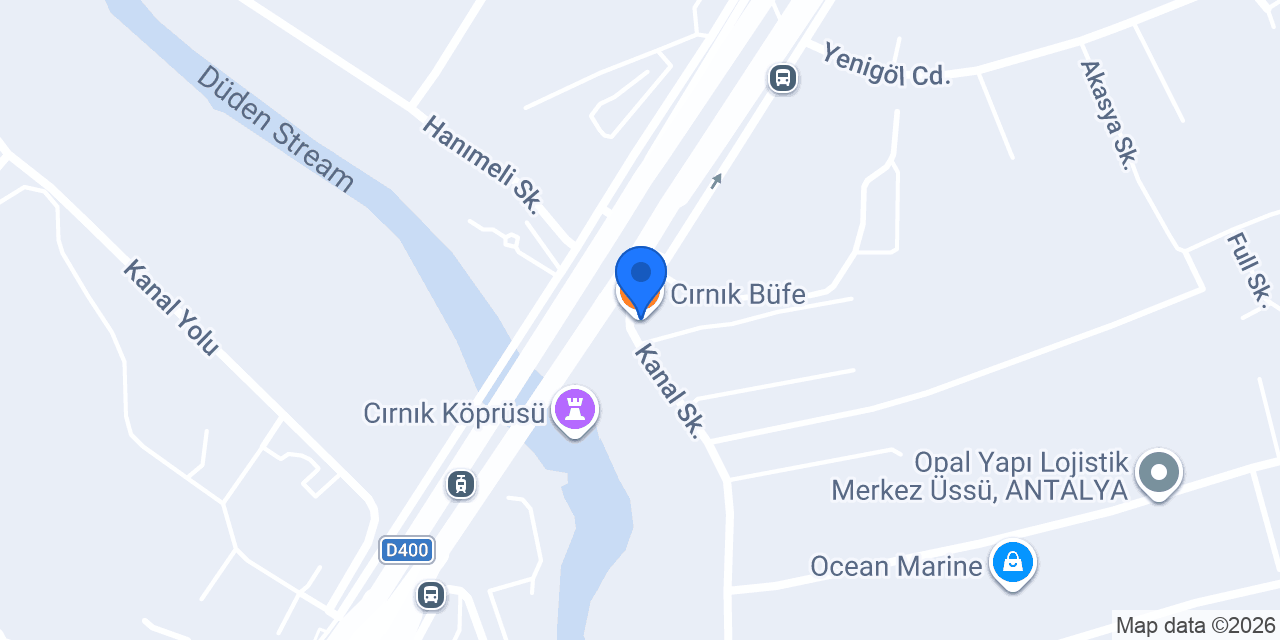 Cırnık Büfe konumu