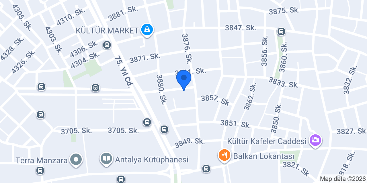 Antalya Çilingir ve Anahtarcı konumu