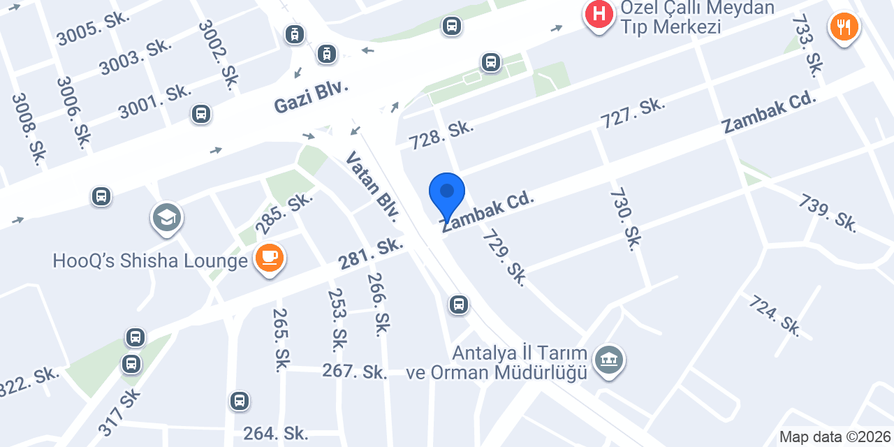 Zambak Taksi konumu