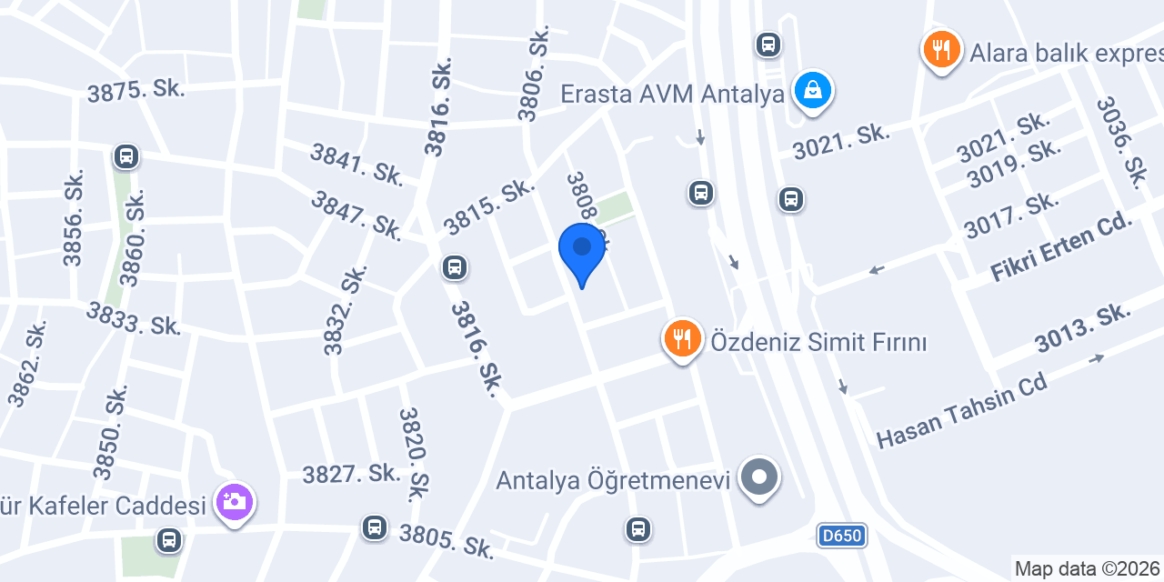 Mimoza Pansiyon konumu