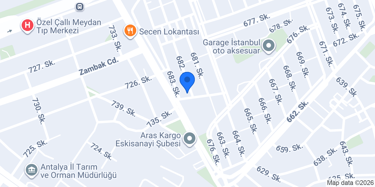 Çıraklık Eğitim Merkezi konumu