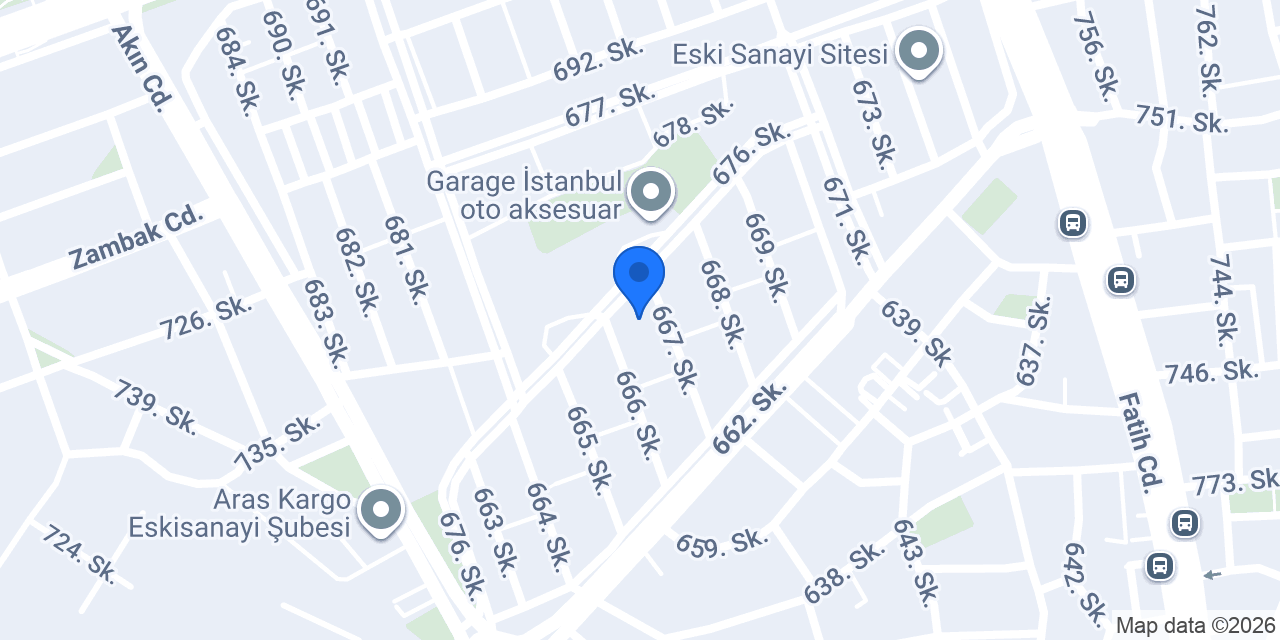 Akdoğan Oto Aksesuar konumu