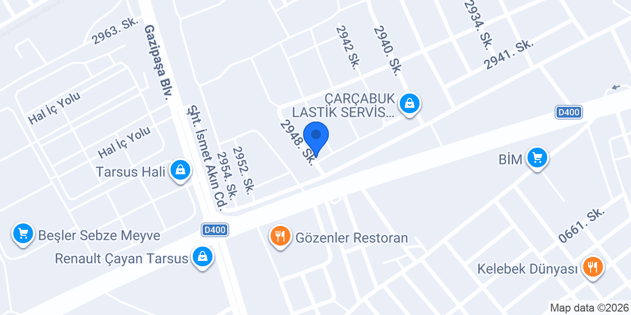 Başaran oto Ford Özel. Servis konumu