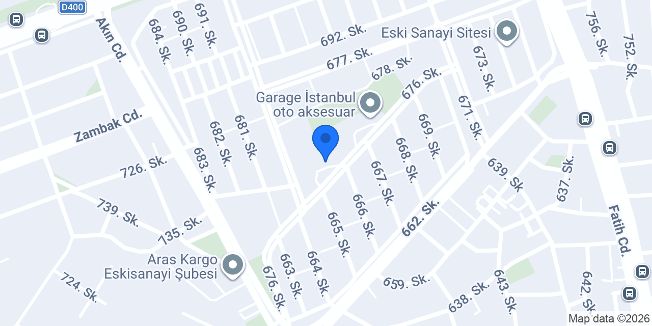 Tuğlu Opel Oto Yedek Parça konumu