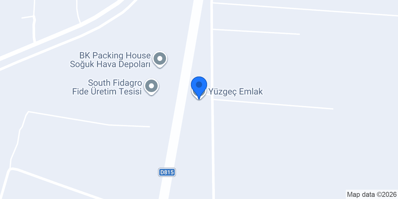 Yüzgeç Emlak konumu