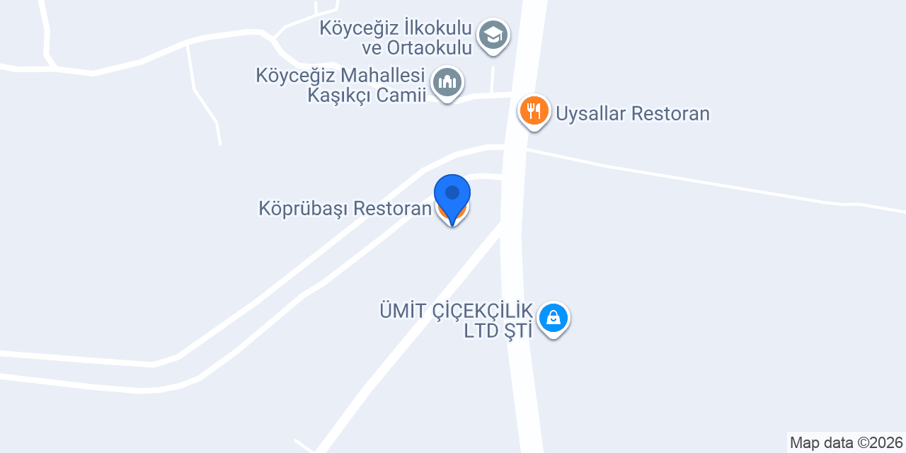 Köprübaşı Restoran konumu