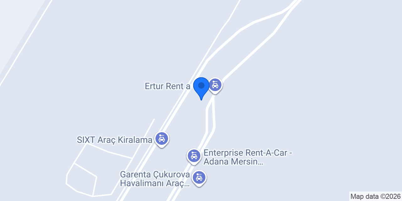 Adanacar VIP Araç Kiralama ve Havalimanı Transfer konumu