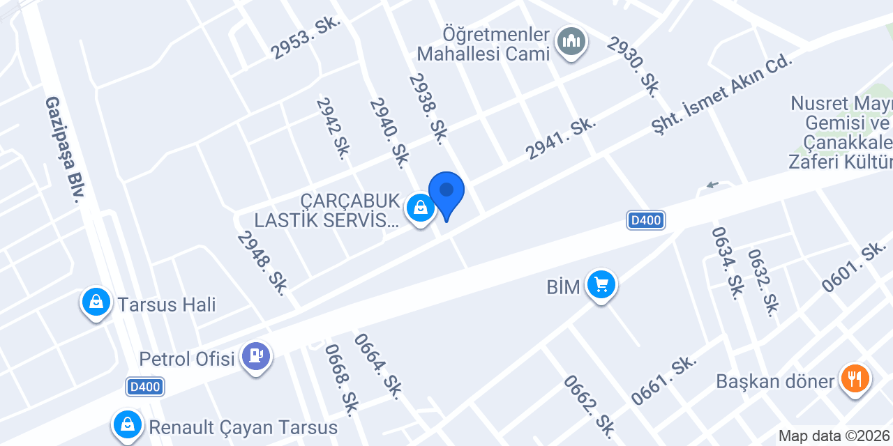 Aslanlar Gıda konumu