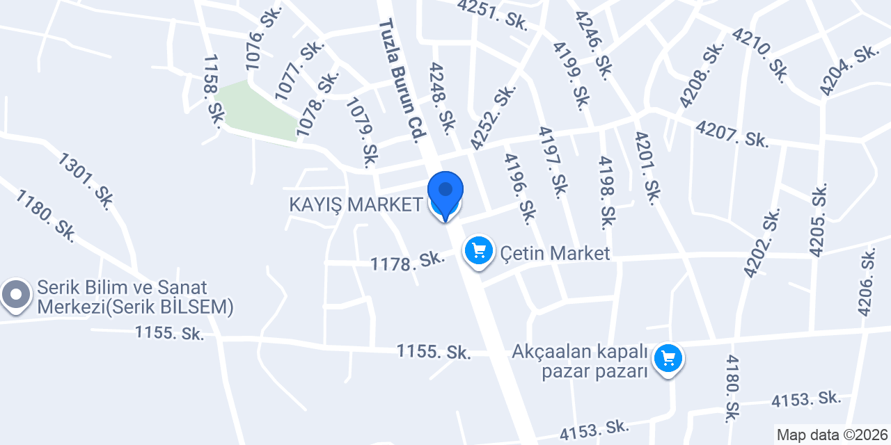 KAYIŞ MARKET konumu